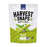 Calbee Harvest Snaps Baked Pea Crisps, Wasabi (93g)