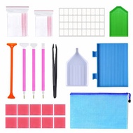 屯團百貨 - 70件套 鑽石畫工具 點鑽筆 鑽石畫筆 點鑽工具包 合金彩色 雙頭鑽石畫點鑽筆