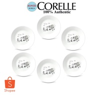 CORELLE Bread &amp; Butter Plate 17cm (6pcs.) Snoopy The Play
