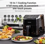 5.8Qt Large Fryers, 10-in-1 Digital Air Fryer Hot Oven Cooker, LED Touch Screen, Non-Stick Tray Basket, Auto Shut-Off, tangxiaomei