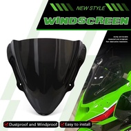 สำหรับ Kawasaki ZX6R ZX-6R 2025กระจกรถจักรยานยนต์ป้องกันแผ่นเบนทางลมหน้าจอด้านหน้ากระจกบังลมกระจกหน้