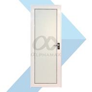 Clover Door Pintu Alphamax Aluminium Pintu Kamar Mandi - Putih Buka