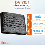 Men's Wallet with High Quality Embossed Leather, Luxurious Horizontal Shape, Holds Money & Cards Nea