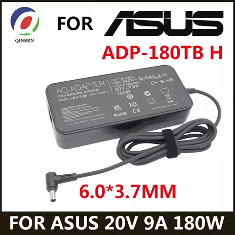 20V 9A 180W 6.0*3.7MM Charger ADP-180TB H Laptop AC Adapter For Asus ROG Zephyrus G14 G15 GA401IV GA