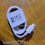 OPPO 33W ORI A77s, A58, A78, A95, Reno 7z, Reno 8 4g Data Cable. Genuine Original Fastcharging