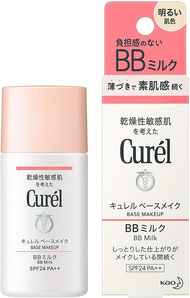 Kem nền BB Curel milk không cồn chống nắng SPF24 PA++ 30ml -NHẬT BẢN