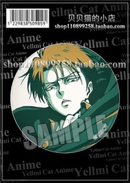 Bandai | Attack on Titan Badge Levi Ackerman Mikasa Ackerman Erwin Smith Hange Zoe Ymir Goddess Pin