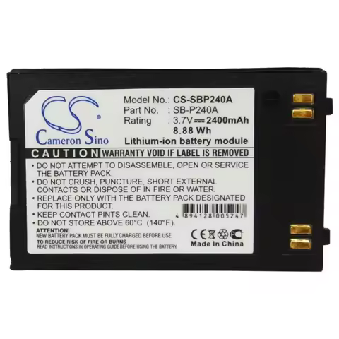Li-ion Camera Battery for Samsung,3.7v,2400mAh,VP-X220L SC-X300L SC-X210WL VP-X300L,SB-P240ABK SB-P2