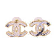 CHANEL 金屬/琺瑯CC Earrings金扣耳環