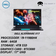 DELL ALIENWARE X17 I9-11980HK 64GB 4TB SSD RTX3080 GAMING LAPTOP