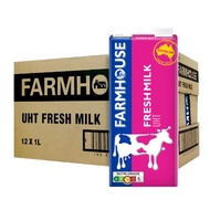Farmhouse UHT Fresh Milk 1L x 12/Farmhouse UHT Low Fat Fresh Milk 1L x 12