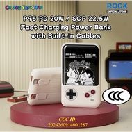 ROCK Crayon ShinChan Fast Charge Powerbank | C & L Built-in Cable, Digital Display (10/20k mAh |20W)