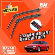 Wiper Mobil Dual Blade - Honda Civic Wonder - Wiper Frameless Dua
