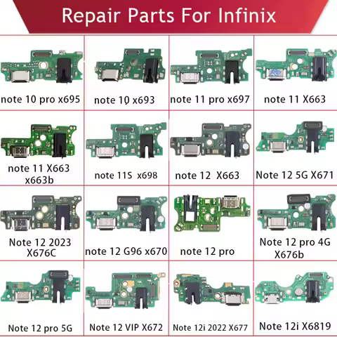 For Infinix Note 10 X693 X695 Note 11X663 X697 X698 Note 12 X671B X670 X672 X6819 USB Charging Port 