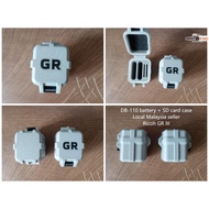 Ricoh DB-110 dual 2x battery, SD card case, plastic lightweight, GR III IIIx HDF WG-6 Olympus TG 7, 