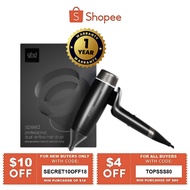 1 Years Warranty - GHD New Speed Ionic Hair Dryer Black/ Metal Black / White