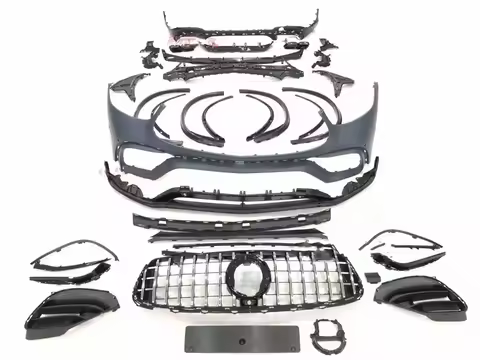 Car Body kit front rear bumper grille with fender mirror cover frame for Mercedes-Benz GLC260 2020 m