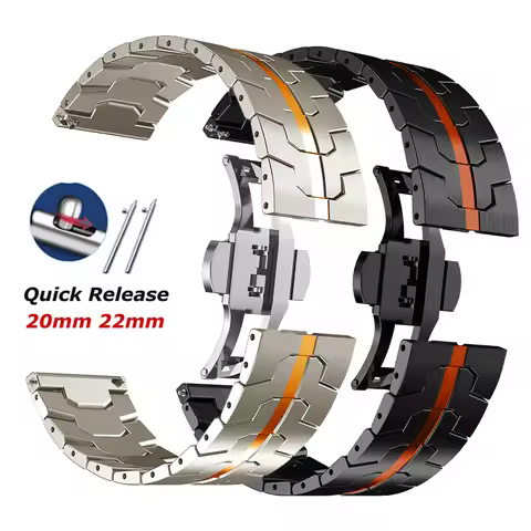 Luxury Stainless Steel Strap for Amazfit Falcon T-rex Ultra GTR 4 3/3 Pro 2 2e Men Watchband for HUA