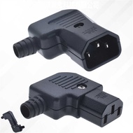 Power Plug Socket Male Plug Female Plug Extendable Connection Plug Assembly Type C13 C14 Elbow Pin-S