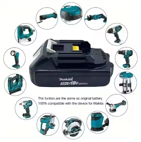 Makita Original Battery 18V, 3Ah, 3000mAh, Makita BL1860 BL1850B BL1850 BL1840 BL1830B, Makita Lithi