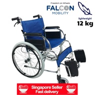 Falcon Lightweight Aluminium Wheelchair - Foldable Wheelchair for Elderly