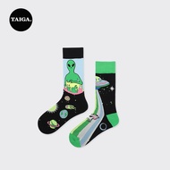 Stokin Long Socks Women Cute Socks Funny Socks Alien