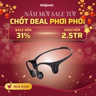 Mojawa Aerra Bone Conduction Headphones Black, Bluetooth 5.2, 8h Battery, Running and Gym Bone Condu