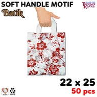 Plastik Hajatan 20x30 Motif BATIK isi 50 Kantong Softhandle Syukuran Snack Hajatan Kresek Goodie Bag