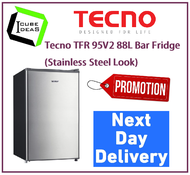 Tecno TFR 95V2 88L Bar Fridge (Stainless Steel Look) / FREE EXPRESS DELIVERY