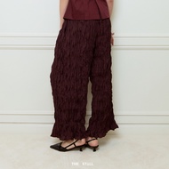 The Still - 007 Cecilia - Crinkled Pleated Pants : กางเกงขายาวผ้าพลีทอัดยับ