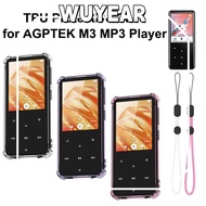 IWUYEAR MP3 Player Cover, Shock Resistant Transparent MP3 Player ,  Raised Edges TPU Dust Resistant 