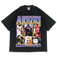 Lebron James The Kid T-Shirt From Akron Oversized HEAVYWEIGHT 16s Black | Popular Popular