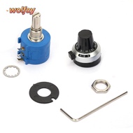 YOLANDA 2W Wirewound Potentiometer, Multi-Turn Knob 2W High Accuracy Potentiometer, 3590S-2-101L 100