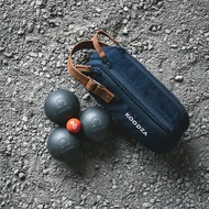 Tas semi kaku untuk 3 bola boule petanque - biru