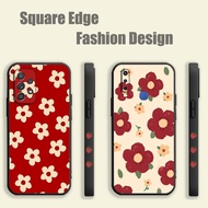 cute big red flower UUY02 For Tecno Spark Go 4 Air KC6 CE7 8C 7 7C Go Pop 5 Lte Phone Case Square Ed