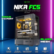 CASING CASE PC GAMING NYK Nemesis NIKA FC5 ATX Tempered Glass Gaming PC Case