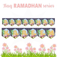 Ramadan kareem banner flag // Eid Al-Fitr banner flag // custom ramadan banner flag // ramadan bunti