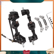 clara2Pcs Front and Rear Portal Axle with Metal Drive Shaft for  C14 C24 C24-1 C34 C44 B14 B24 1/16 