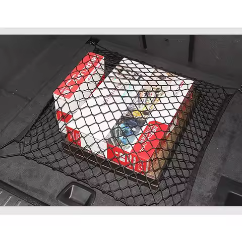 For Audi A4 B9 B8 A3 8Y 8P 8V A5 A6 Q3 Q5 Q7 Car Trunk Net Luggage Nylon Mesh Truck Storage Organize