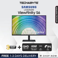 Samsung ViewFinity S6 | 32" VA Flat Height Adjustable Monitor (LS32A600UUEXXS)