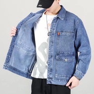Echo Gents Men's Fashion Loose Casual Multi-Pocket Denim Jackets Size:M-L-XL-2XL-3XL-4XL