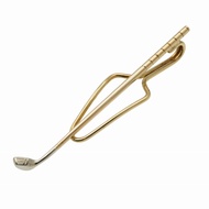 蒂芬妮 (Tiffany & Co.) 高爾夫球桿領帶夾，14K 黃金/14K白K金，品相極佳，貨號 1056。 [二手] 蒂芙尼 (TIFFANY&Co.)