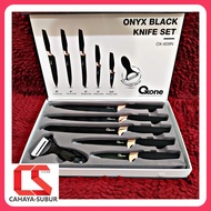 Pisau Set OXONE OX-609N Onyx Black ORIGINAL / Knife Set Oxone 6pcs