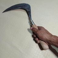 Sabit Baja Isen Wonosobo Model Jepang Super Tajam - 100% PER ASLI Arit Rumput Bahan Baja Finishing H