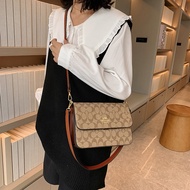 Coa/ch Flap Bag Retro Women Sling Shoulder Bag Korean Crossbody Postman Bag Casual Travel Square Bag