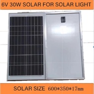 (Fast Delivery) 6V 30W MONOCRYSTALLINE SOLAR PANEL SUITABLE FOR SOLAR LIGHT AND ETC