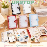 UPSTOPBO A7 Binder Cover, A7 PVC Polka Dot  Binder, INS  Polka Dot Photocard Holder Album Shell Kpop