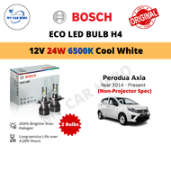 Original Bosch Eco H4 LED Headlight Bulb Cool White (2pcs) 12V 24W for Perodua Axia (Year 2014-Prese