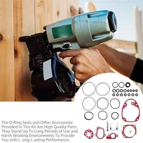 O-Ring Kit With Extras Coil Roofing Nailer NV45AB, NV45AB2 Complete Rebuild Kit For Hitachi US Easy 
