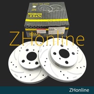 TOYOTA VIOS NCP42 2004-2007 - NYCO FRONT DRILLED & SLOTTED BRAKE DISC ROTOR (2pcs) NY-08-DF4163-P+